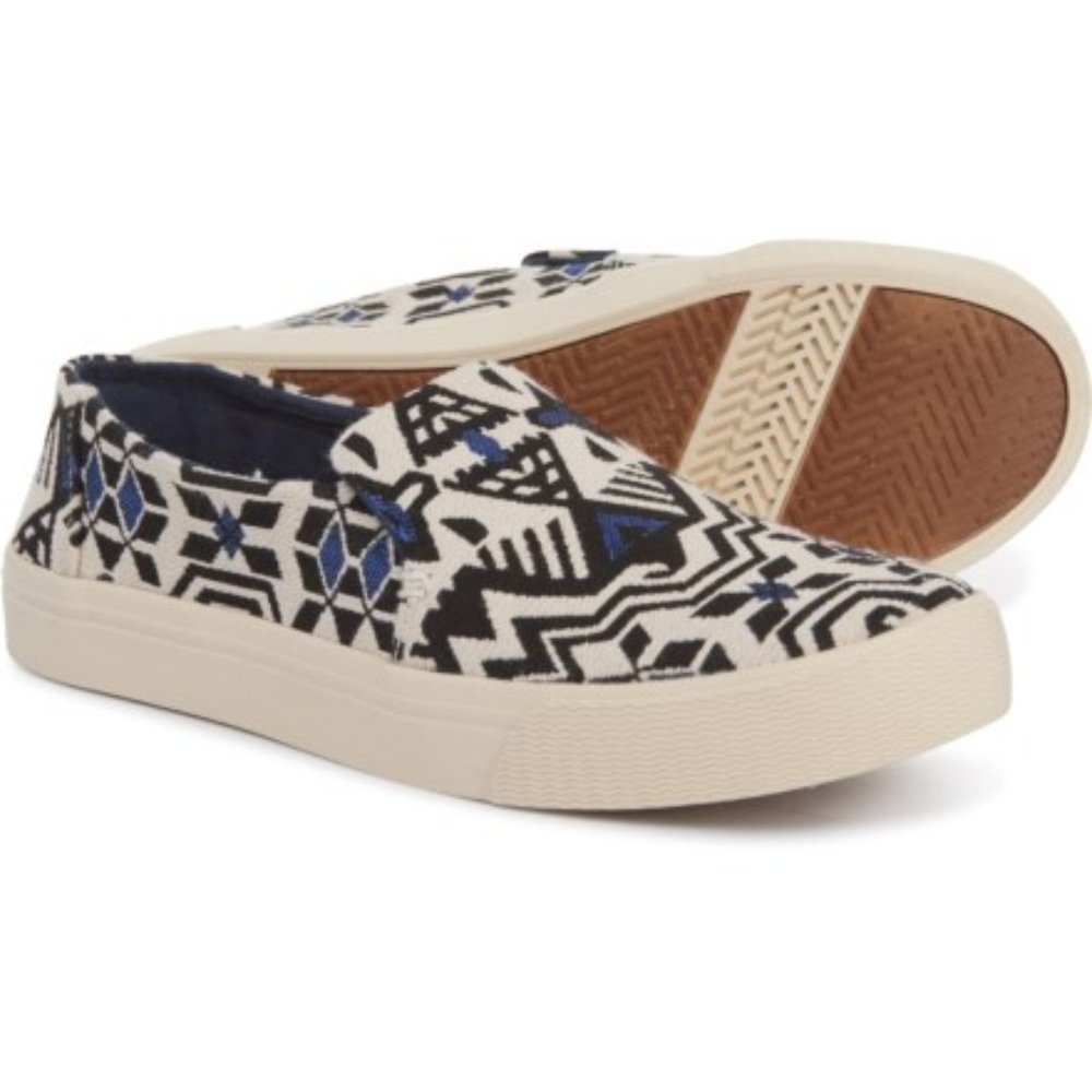 Toms Women's Sunset Stellar Blue Metallic Jacquard 7.5